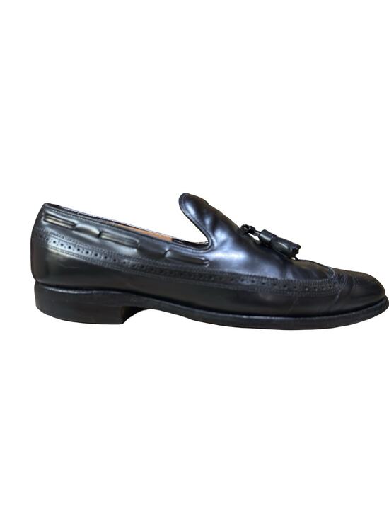 Allen Edmonds Berwick Black Leather Wingtip Tassel Slip-on Loafers, Sz 10.5 main image 9